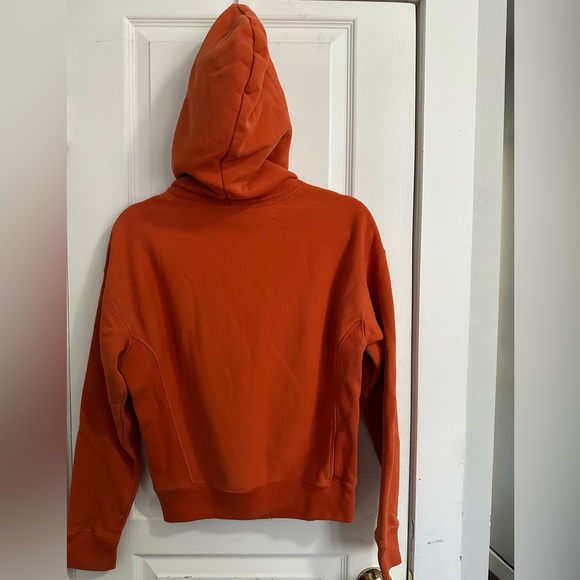 Champion Reverse Weave Hoodie Sweatshirt Orange Womens X-Small Pullover - Picture 5 of 5